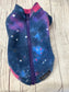 Dachshund Fleece Dog Jumper: Water Resistant Galaxy Print.
