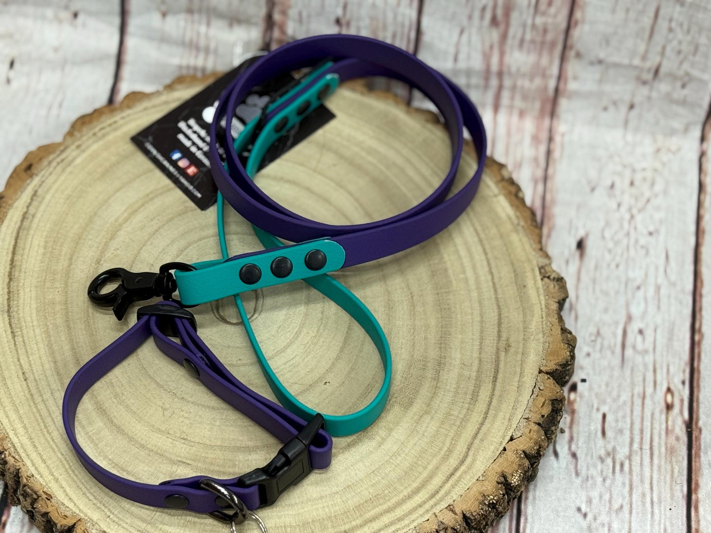 Waterproof Biothane Dog Collar & Lead Set: Small Breed, Quick Release