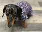 Dachshund Nautical Print Jersey: Washable Dog Jumper