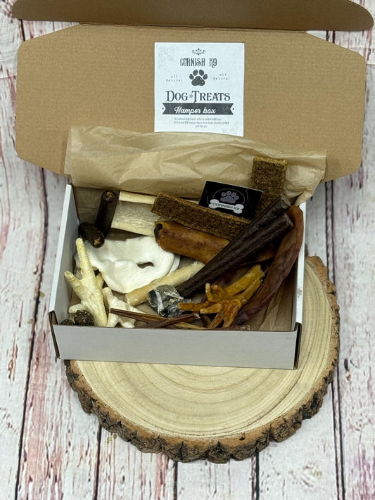 Natural Dog Treat Box: Cornish K9 Meaty Feast, Grain-Free, Made in UK