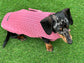 Cable Knit Dachshund Coat: Fleece Lined Dog Jacket
