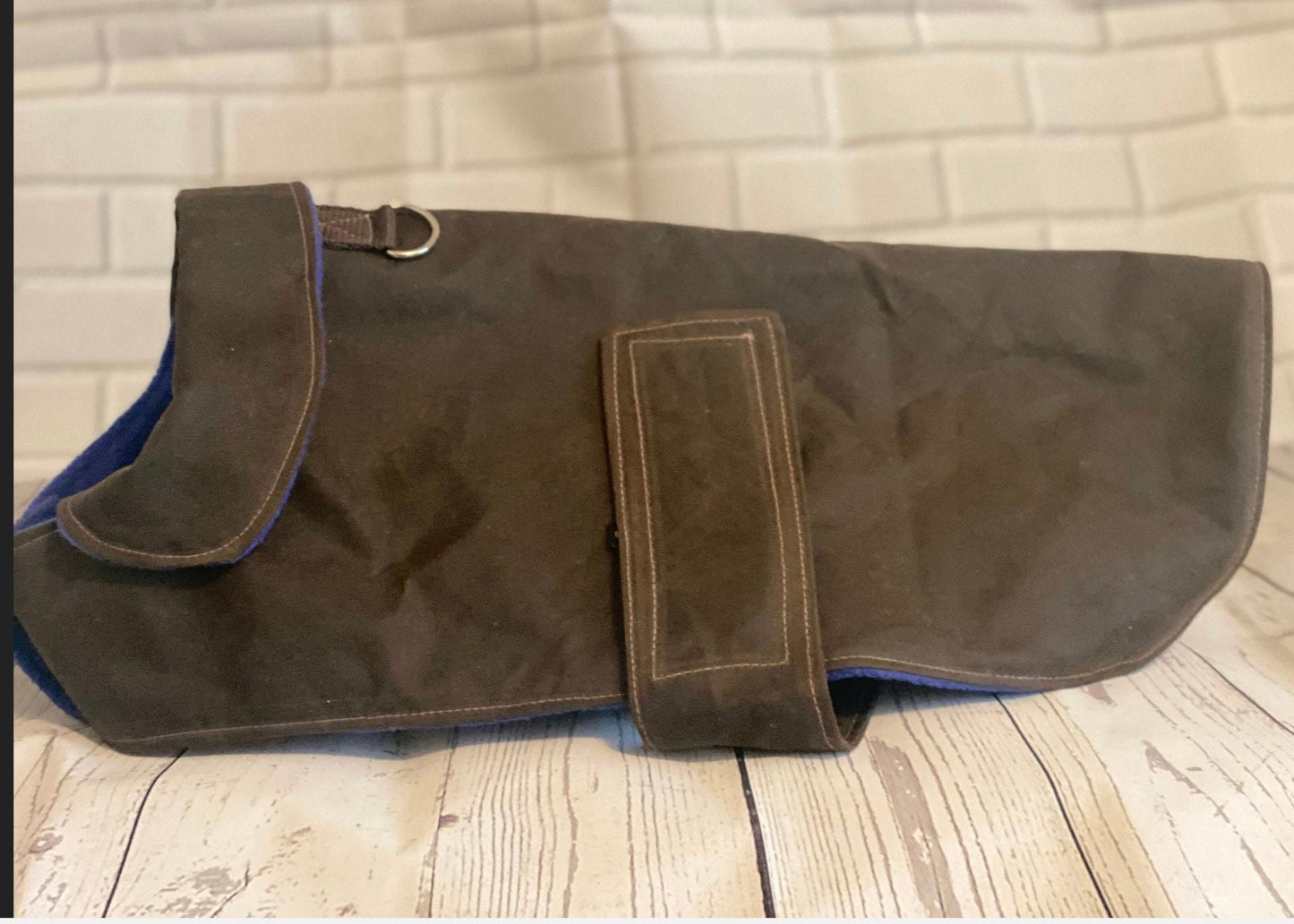 Waxed Cotton Dachshund Dog Coat: Waterproof Fleece Lined Winter Wear