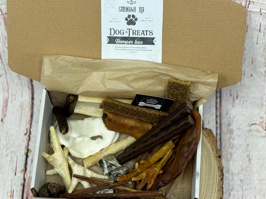Natural Dog Treat Box: Cornish K9 Meaty Feast, Grain-Free, Made in UK