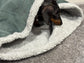 Padded Corduroy Dog Snuggle Sack: Sherpa Fleece Lined
