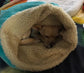 Personalized Dog Snuggle Sack: Cuddle Fleece Pet Warmer.