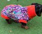 Dachshund Print Softshell Fleece Dog Jacket: Waterproof Jumper.