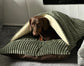 Corduroy Dog Bed Cave: Personalized Snuggle Sack Sleeping Bag