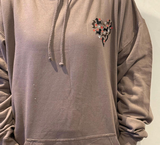 Embroidered Dachshund Hoodie: Personalized Dog Lover Gift
