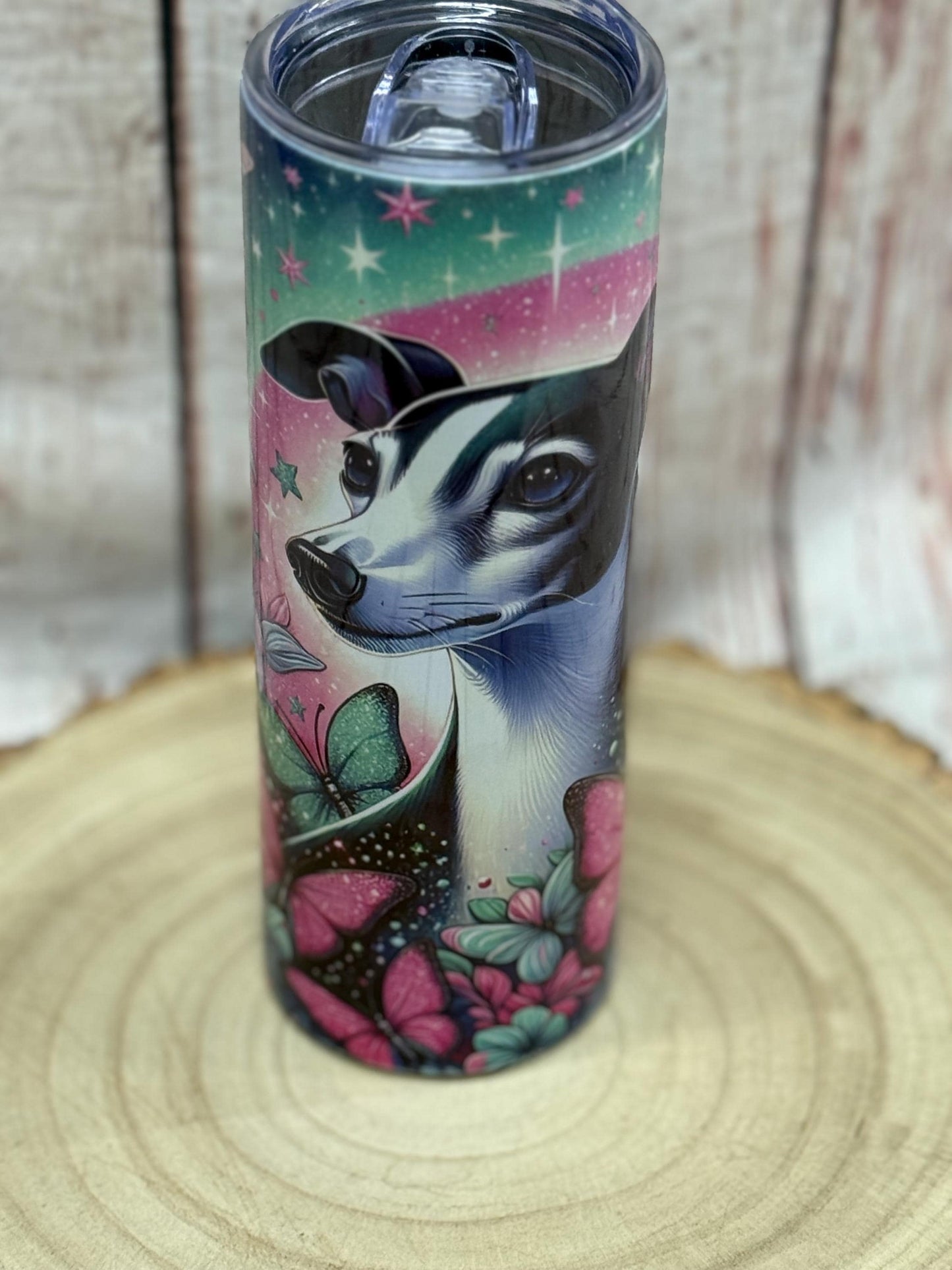 Italian greyhound 20oz Skinny Tumbler: Dog Breed Water Bottle