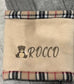 Personalized Dachshund Snood: Tartan Fleece Dog Neck Warmer