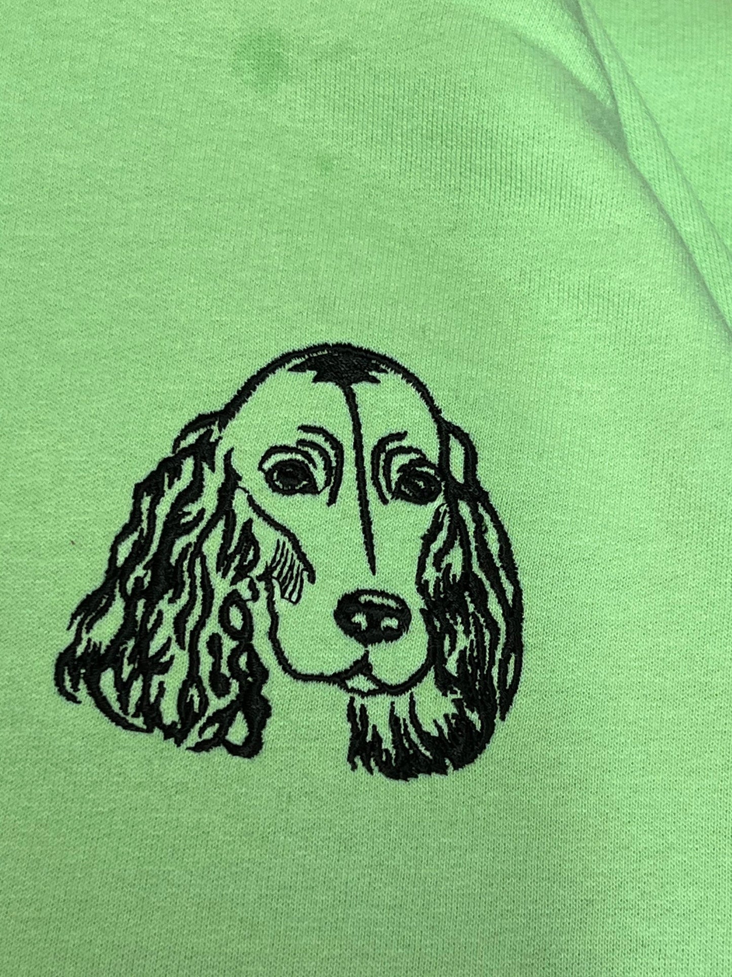 Embroidered Cocker Spaniel Hoodie: Personalized Dog Lover Gift