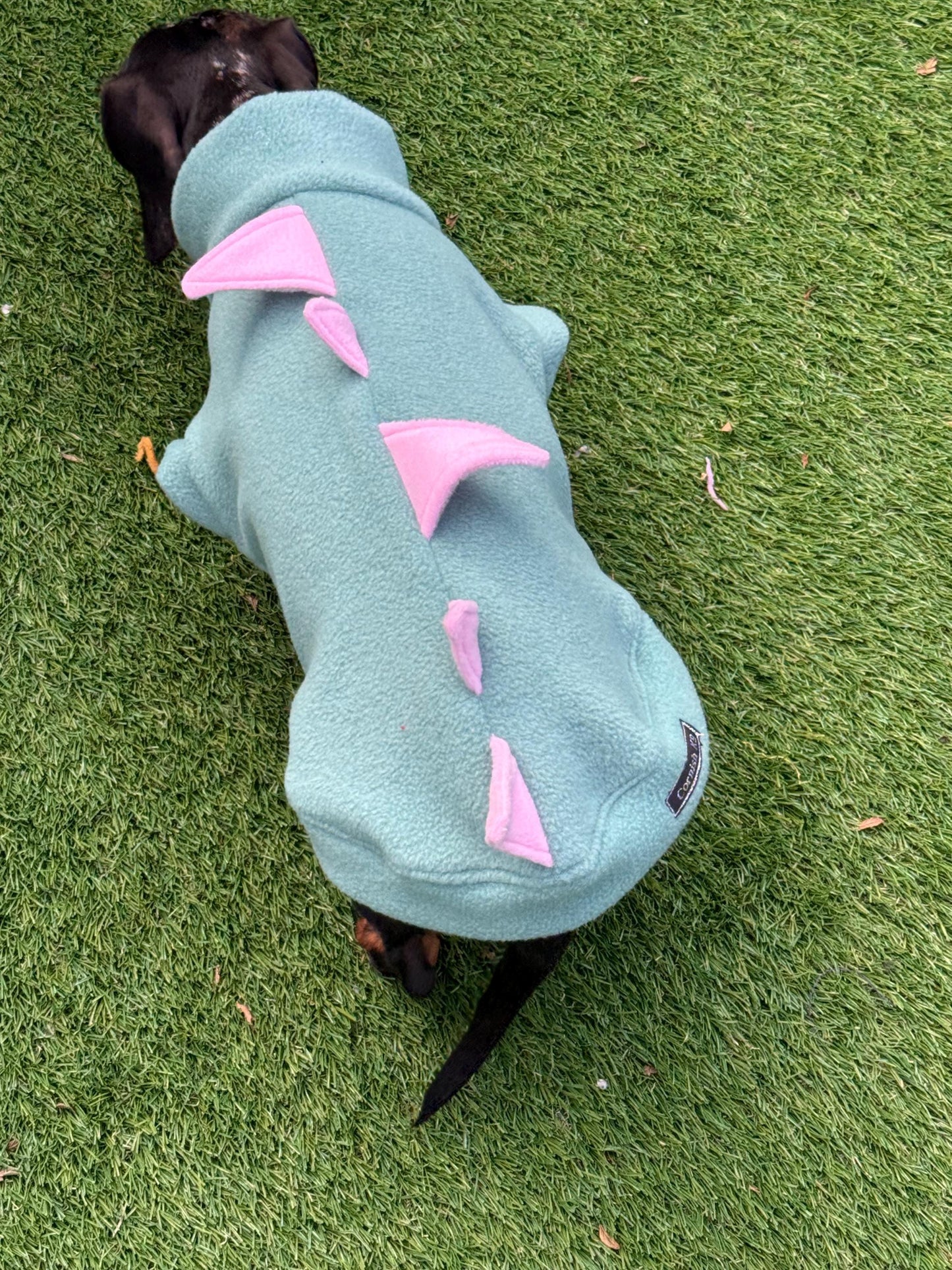 Dachshund Dino Fleece Jumper: Warm, Breathable Dog Coat