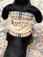 Personalized Dachshund Snood: Tartan Fleece Dog Neck Warmer