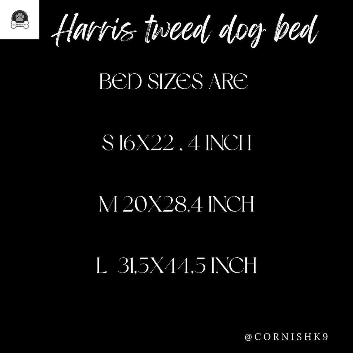 Harris tweed dog bed , puppy gift ,dog bed ,new pet gift ,puppy set ,puppy bed.