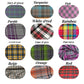 Tartan Dachshund Harness Set: Padded Fleece, No-Choke Design