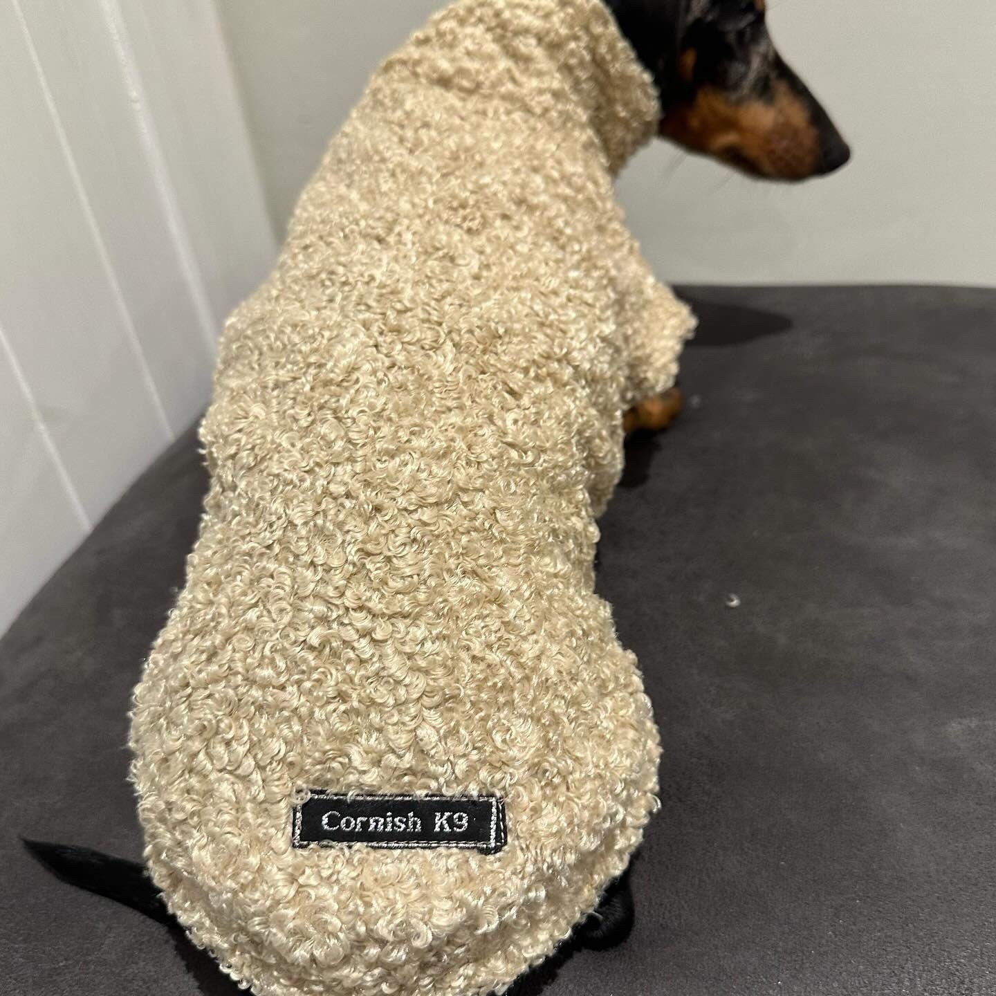 Boucle Fleece Dachshund Jumper: Cozy Thermal Dog Coat