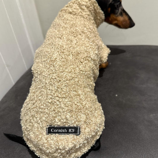 Boucle Fleece Dachshund Jumper: Cozy Thermal Dog Coat