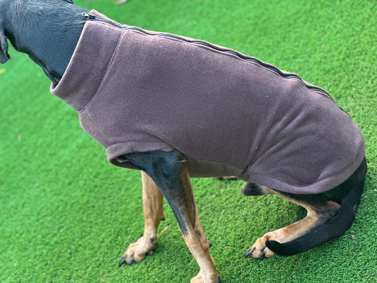 Fleece Dog Jumper: Water & Mud Repellent, Step-In Design