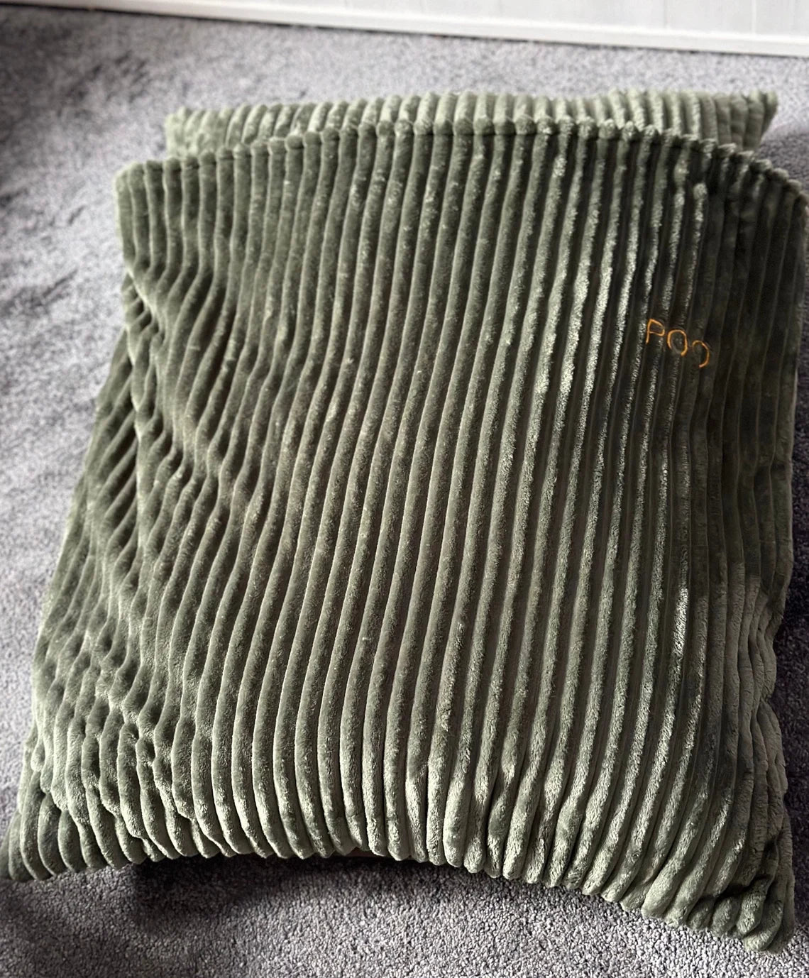 Corduroy Dog Bed Cave: Personalized Snuggle Sack Sleeping Bag
