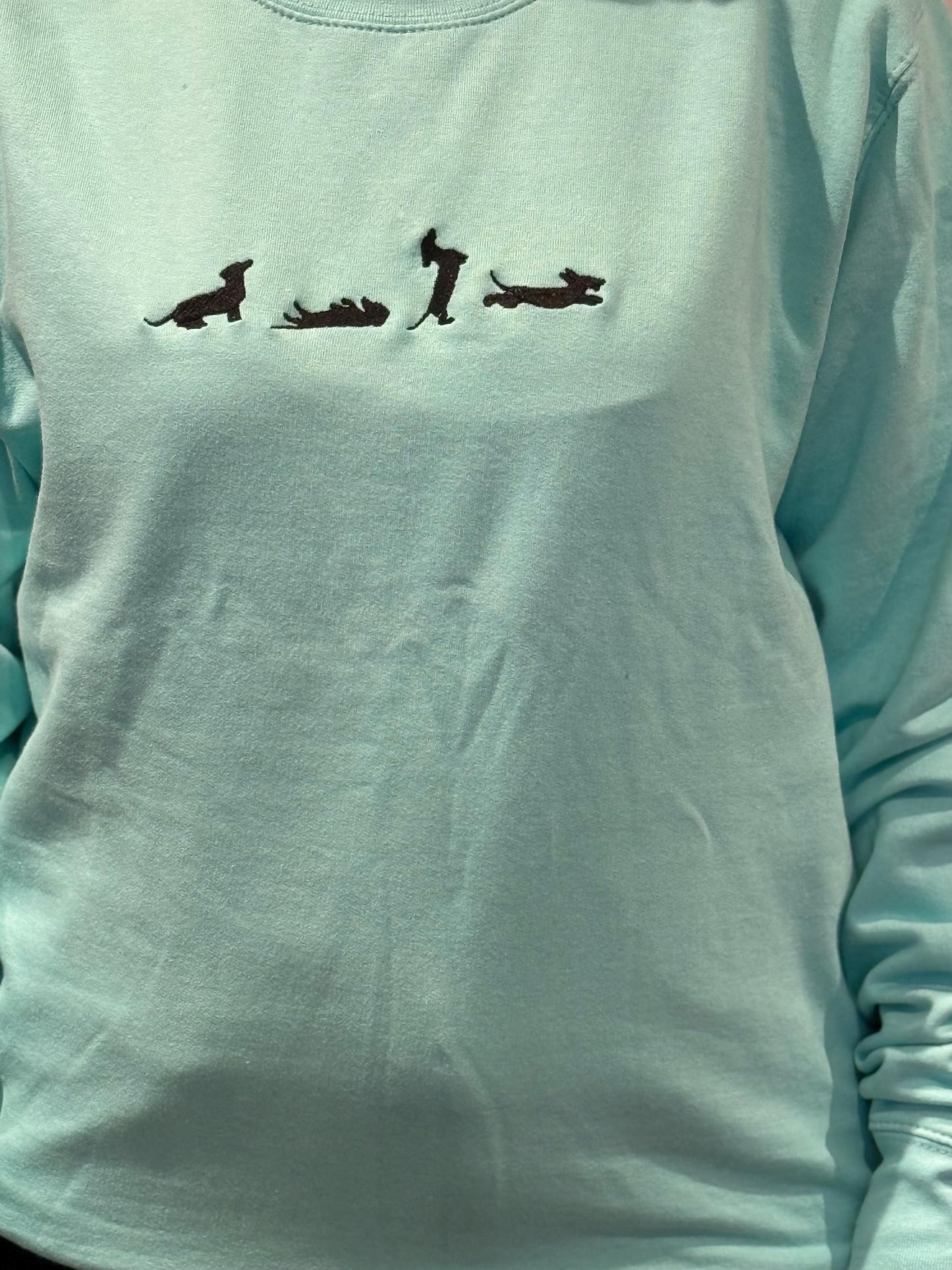 Embroidered Dachshund Jumper: Dog Lover Gift