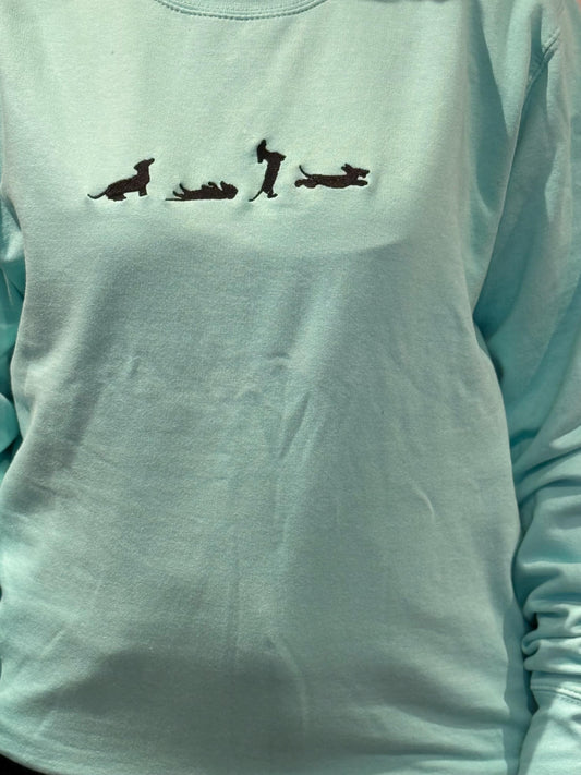 Embroidered Dachshund Jumper: Dog Lover Gift