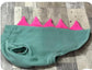 Dino Dog Fleece Jumper: Water Repellent Slip-on Dog Coat