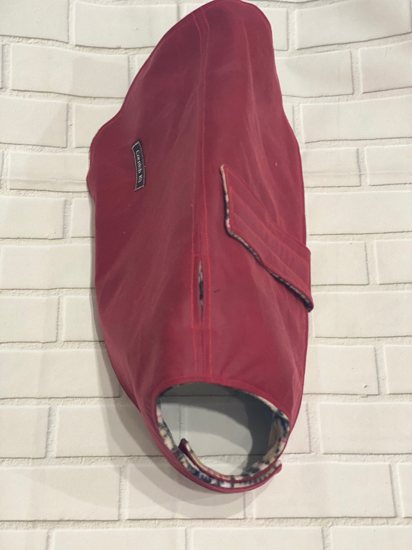Waxed Cotton Dachshund Dog Coat: Waterproof Fleece Lined Winter Wear