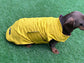 Waterproof Dachshund Dry Wax Canvas Coat: Chest Covering, Harness Option