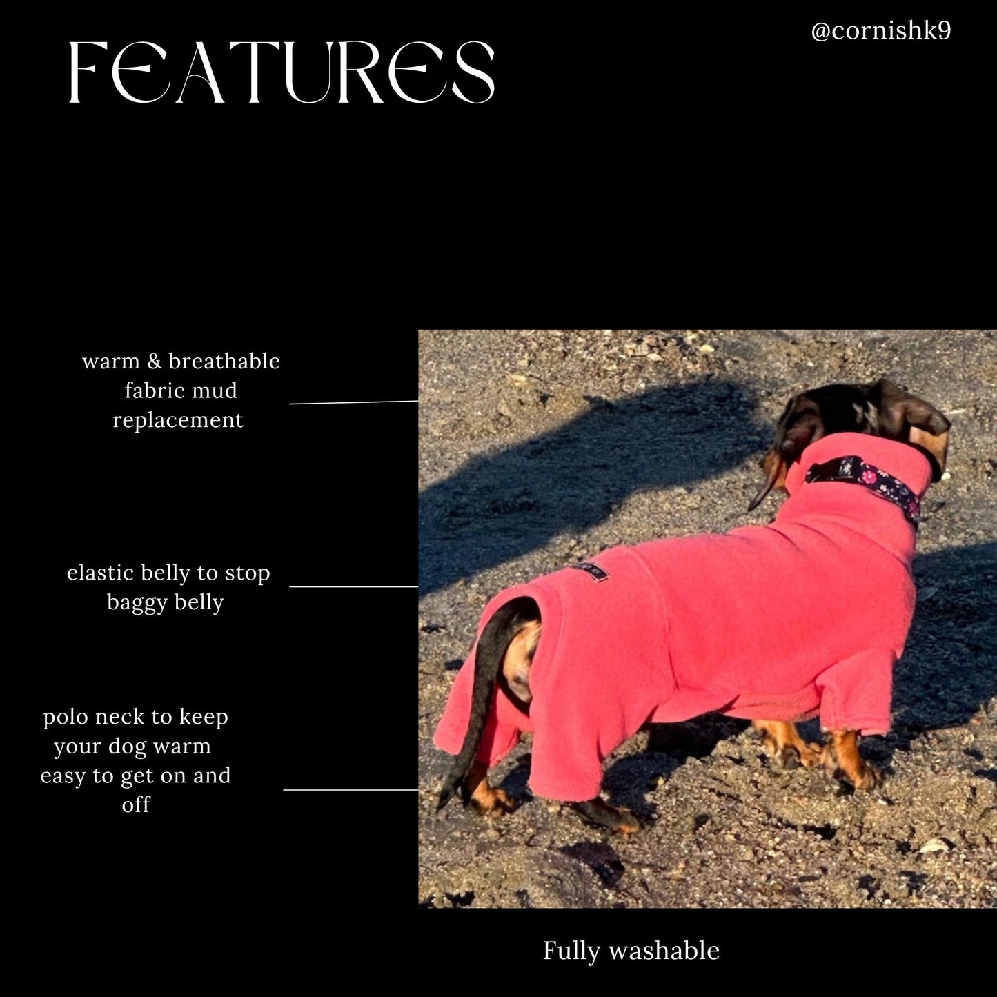 Boucle Fleece Dachshund Onesie: Cozy Small Dog Jumper