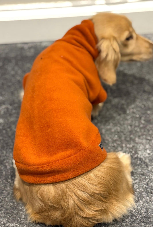 Water Repellent Dachshund Fleece Jumper: Warm & Breathable Dog Polo