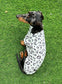 Leopard Print Dachshund Fleece Jumper: Water Repellent Dog Suit