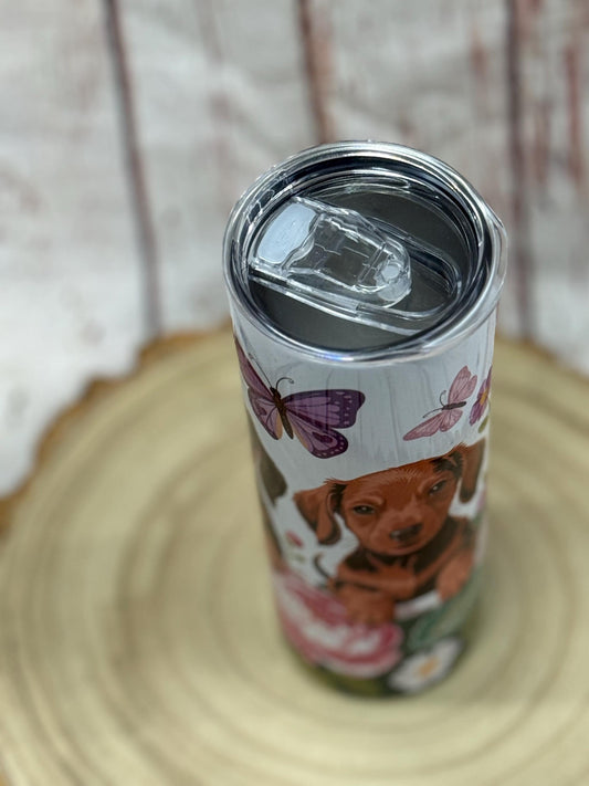 Dachshund 20oz Skinny Tumbler: Dog Breed Water Bottle