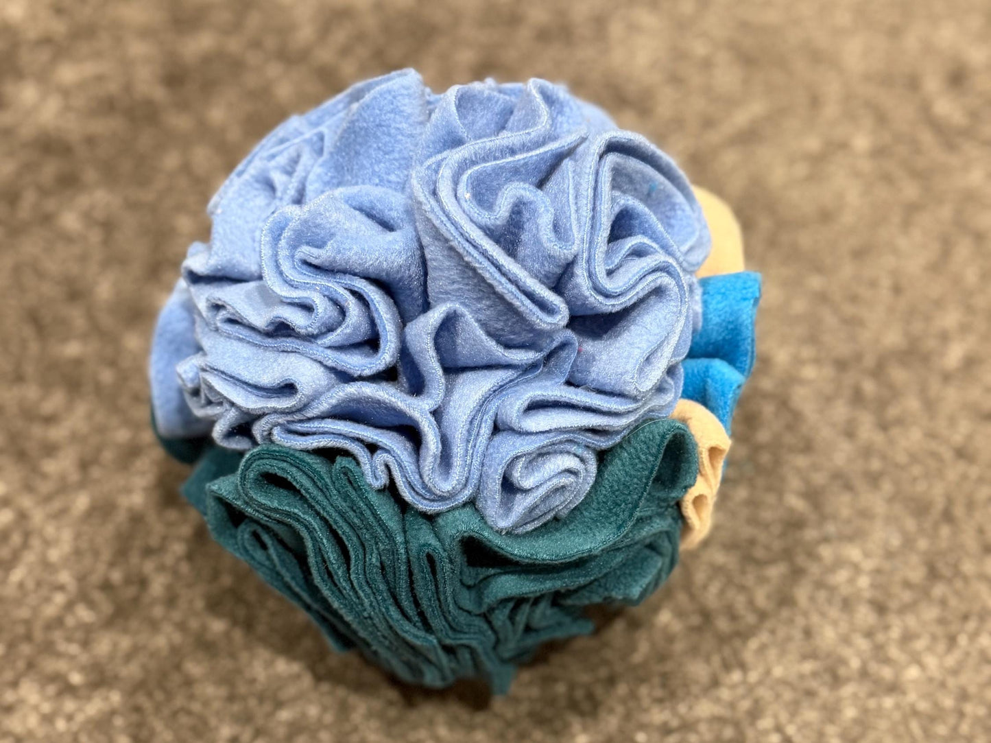Dachshund Snuffle Ball: Fleece Enrichment Toy