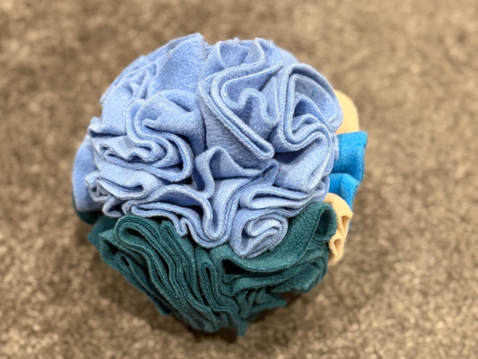 Dachshund Snuffle Ball: Fleece Enrichment Toy