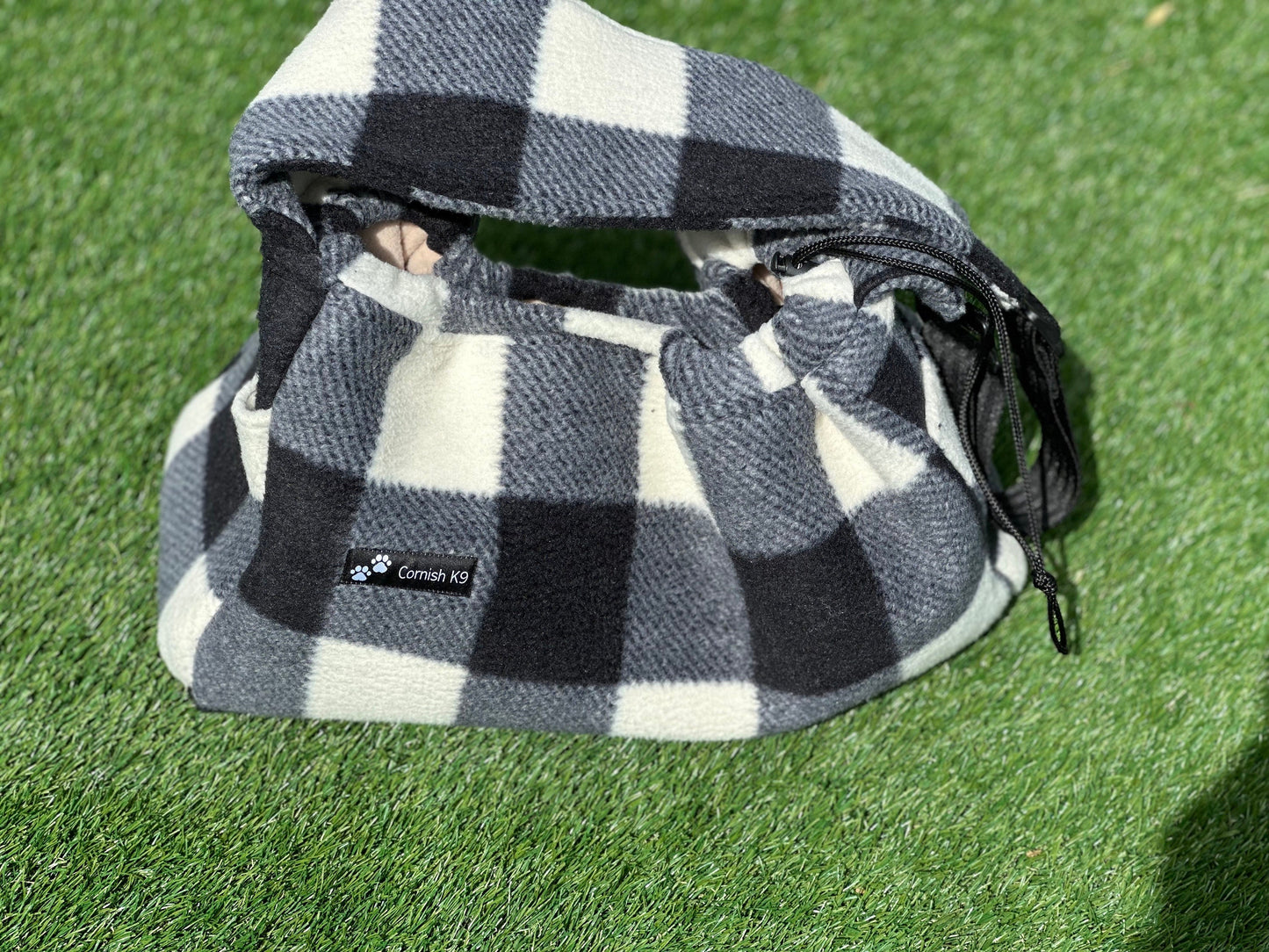 Padded Fleece Dog Sling Carrier: Dachshund Puppy Sling Bag