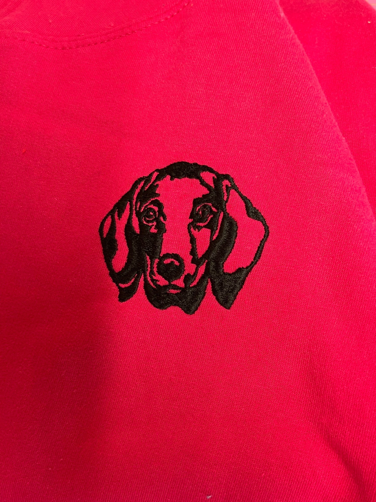 Embroidered Dachshund Hoodie: Personalized Dog Lover Gift