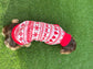Dachshund Christmas Fleece Jumper: Water Repellent Dog Coat