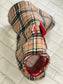 Tartan Fleece Dachshund Dog Coat: Water Repellent, Harness Hole