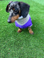 Waterproof Cordura Dachshund Coat: Sherpa Fleece Lined, Reflective Paw Prints