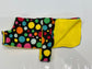 Polka Dot Dachshund Fleece Dog Coat: Double Layered, Breathable, Washable