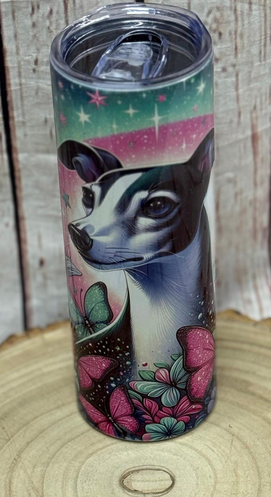 Italian greyhound 20oz Skinny Tumbler: Dog Breed Water Bottle