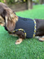 Made-to-Measure Dachshund Harness: Cornish Tartan Trim, No-Rub Design