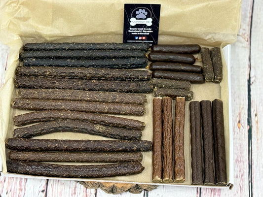 Natural Dog Treat Sausage Box: Cornish K9 Grain-Free Selection