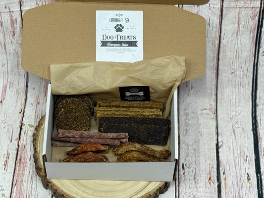 Natural Meat Feast Dog Treat Box: Cornish K9, Grain-Free, Made in UK