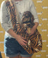 Fleece Dog Sling Carrier: Small Dog & Puppy Travel Bag