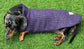 Harris Tweed Dachshund Coat: Fleece Lined Wool Dog Jacket