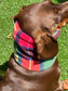 Dachshund Tartan Fleece Snood: Dog Neck Warmer
