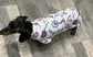Nautical Anchor Print Dachshund Jumper: Rib Jersey Cooling Top
