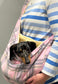 Polar Fleece Dog Sling Carrier: Small Dog & Puppy Travel Bag