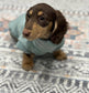 Dachshund fleece ,waterproof  soft shell tummy ,water repellent  jumper ,dachshund top ,  ,washable dog jacket, Mud Repellent